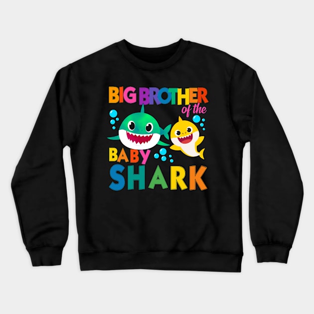 big brother of the baby shark Crewneck Sweatshirt by  Memosh Everything 